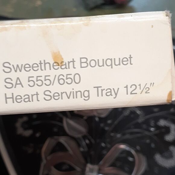 Mikasa crystal heart shaped serving tray. - Picture 9 of 10